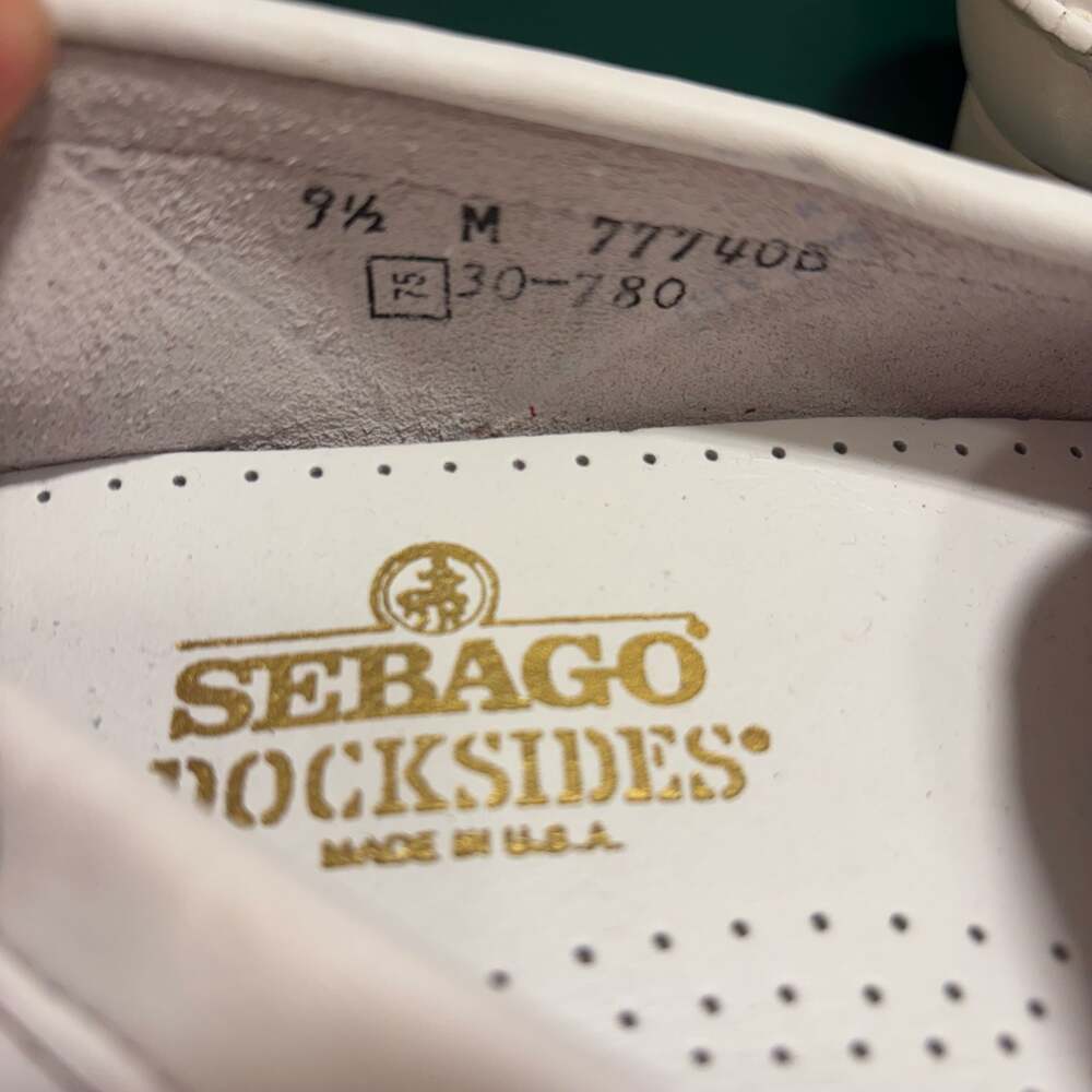 Sebago Mens Dan Polaris RGB White Loafers & Slip Ons Penny Shoes Size 9.5 - Picture 12 of 12